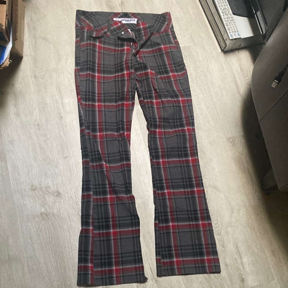 Anchor Blue Red and Gray Plaid Pants